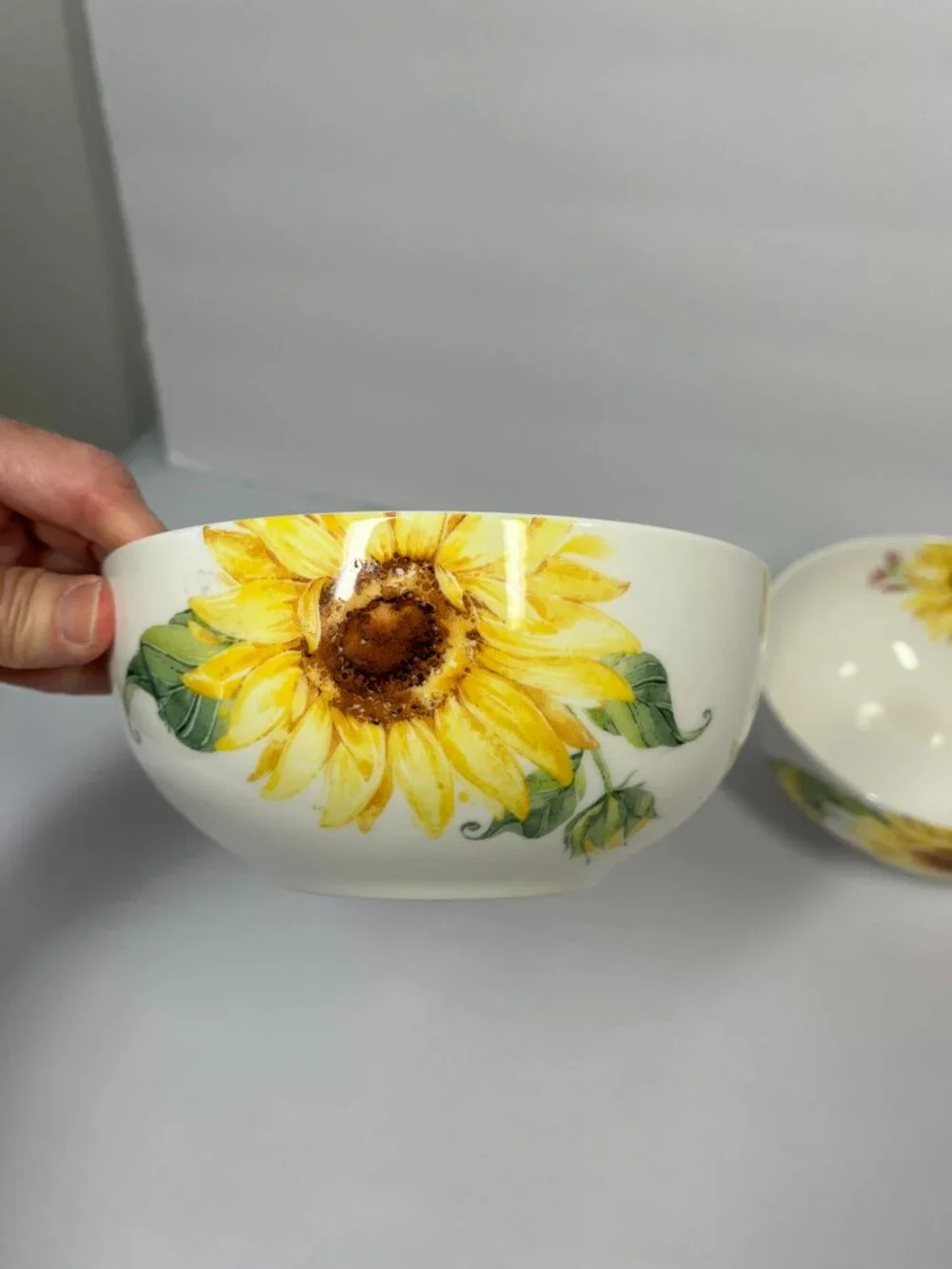 Mikasa Sunflower Bowls Bone China Set of Two 6